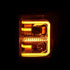 ANZO 11-16 Ford F-250/F-350/F-450 Projector Headlights w/ Plank Style Switchback Chrome w/Amber - Striker Modified