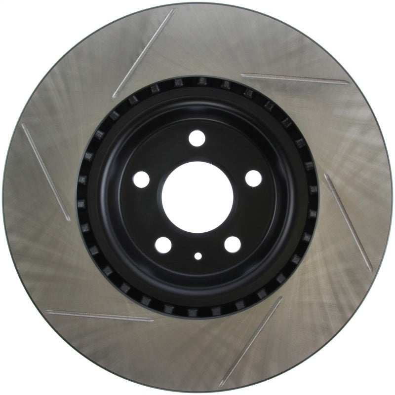 StopTech Power Slot 12 Audi A6 Quattro/11-12 A7 Quattro / 7/11-13 S4 Front Left Slotted Rotor - Striker Modified