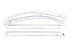 AVS 15-18 Chevy Silverado 2500 Crew Cab Ventvisor Front & Rear Window Deflectors 4pc - Chrome - Striker Modified