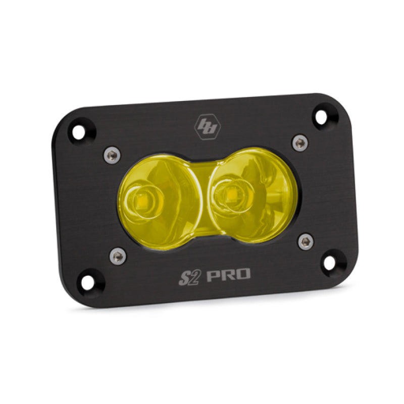 Baja Designs S2 Pro Flush Mount Work/Scene Pattern LED Work Light - Amber - Striker Modified