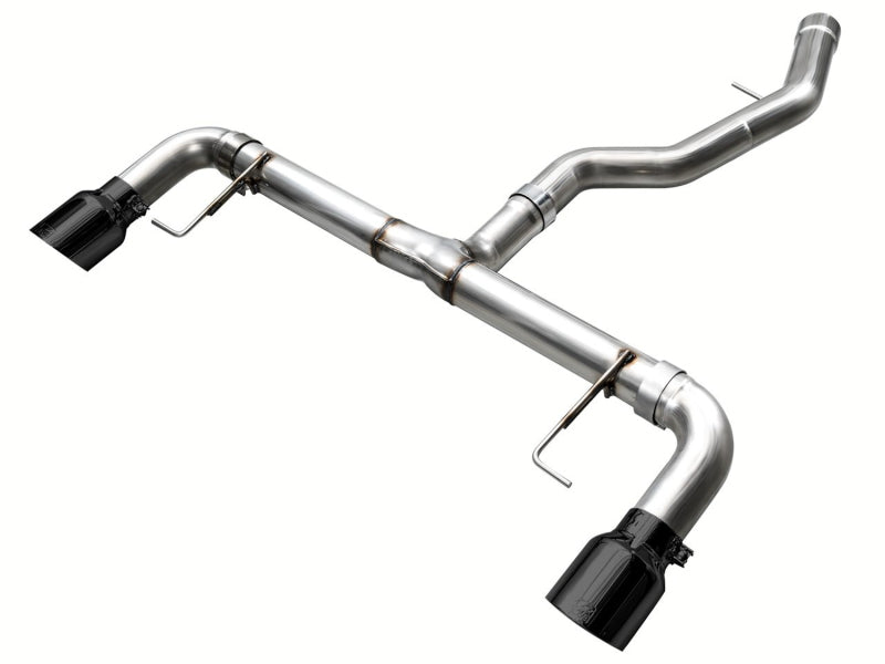 AWE 19-23 BMW 330i / 21-23 BMW 430i Base G2X Track Edition Axle Back Exhaust - Diamond Black - Striker Modified