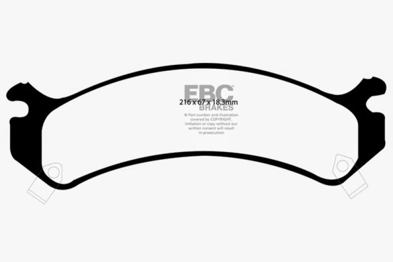EBC 02 Chevrolet Avalanche 8.1 (2500) Greenstuff Front Brake Pads - Striker Modified