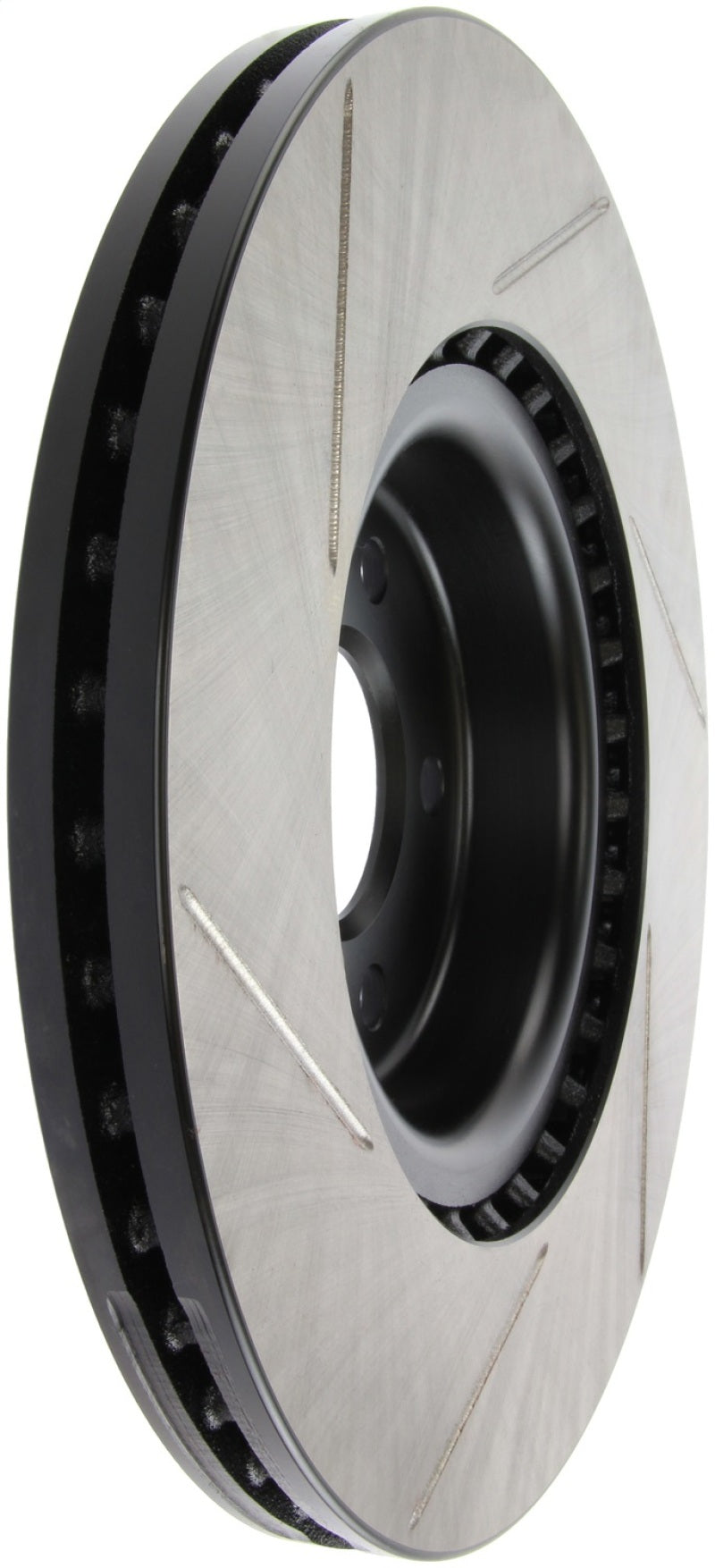 StopTech Power Slot 12 Audi A6 Quattro/11-12 A7 Quattro / 7/11-13 S4 Front Left Slotted Rotor - Striker Modified