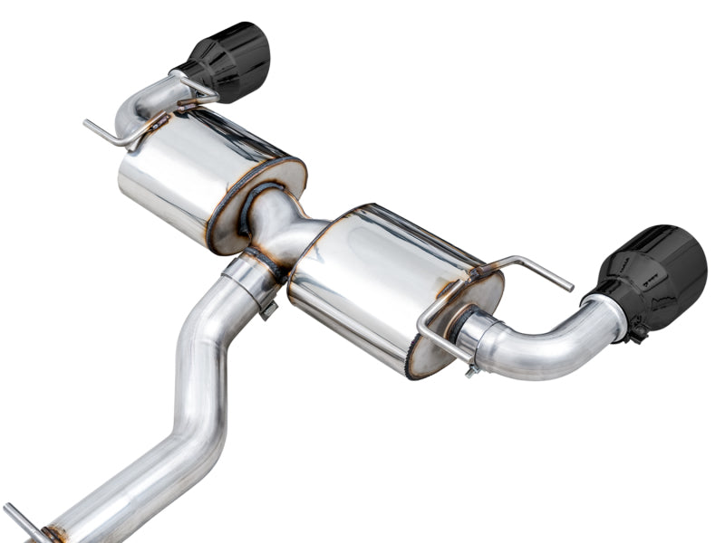 AWE Subaru BRZ/ Toyota GR86/ Toyota 86 Touring Edition Cat-Back Exhaust- Diamond Black Tips - Striker Modified