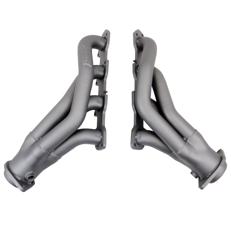 BBK 11-20 Dodge Challenger Hemi 6.4L Shorty Tuned Length Exhaust Headers - 1-7/8in Titanium Ceramic - Striker Modified