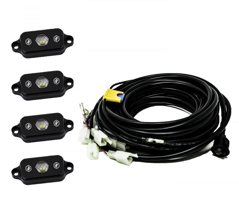 Baja Designs Universal White Rock Light Kit - Striker Modified