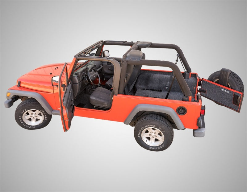 BedRug 03-06 Jeep LJ Unlimited Rear 4pc Cargo Kit (Incl Tailgate & Tub Liner) - Striker Modified