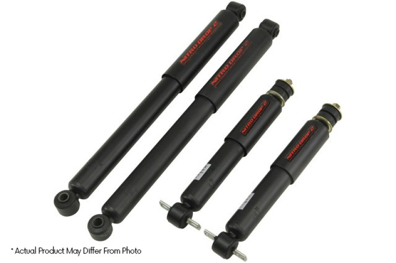 Belltech 99-06 GMC Sierra 1500 / Chevrolet Silverado 1500 Nitro Drop 2 Shock Absorber Set - Striker Modified