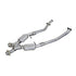 BBK 96-98 Mustang 4.6 GT High Flow X Pipe With Catalytic Converters - 2-1/2 - Striker Modified