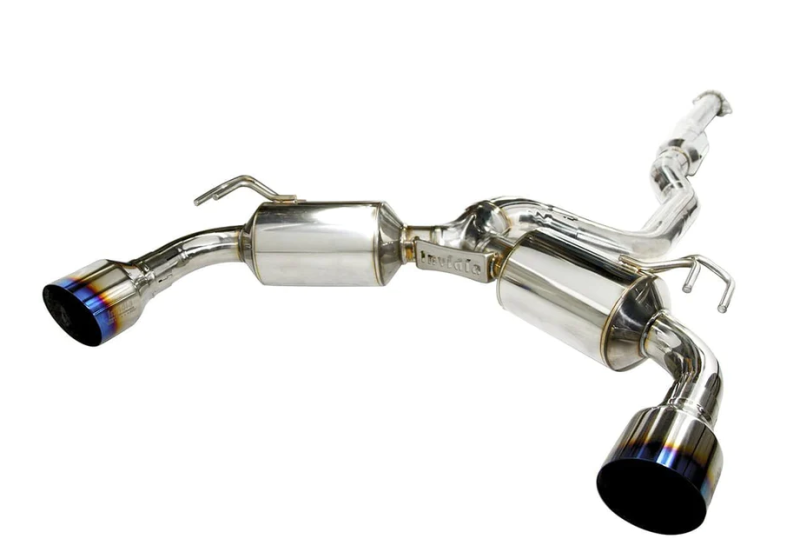 Invidia 2009+ Mitsubishi Evo X Dual N1 Titanium Tip Cat-back Exhaust - Striker Modified