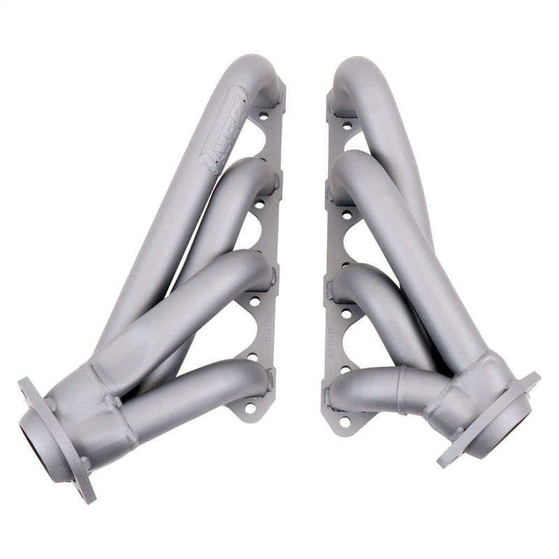 BBK 79-93 Mustang 351 Swap Shorty Unequal Length Exhaust Headers - 1-5/8 Titanium Ceramic - Striker Modified