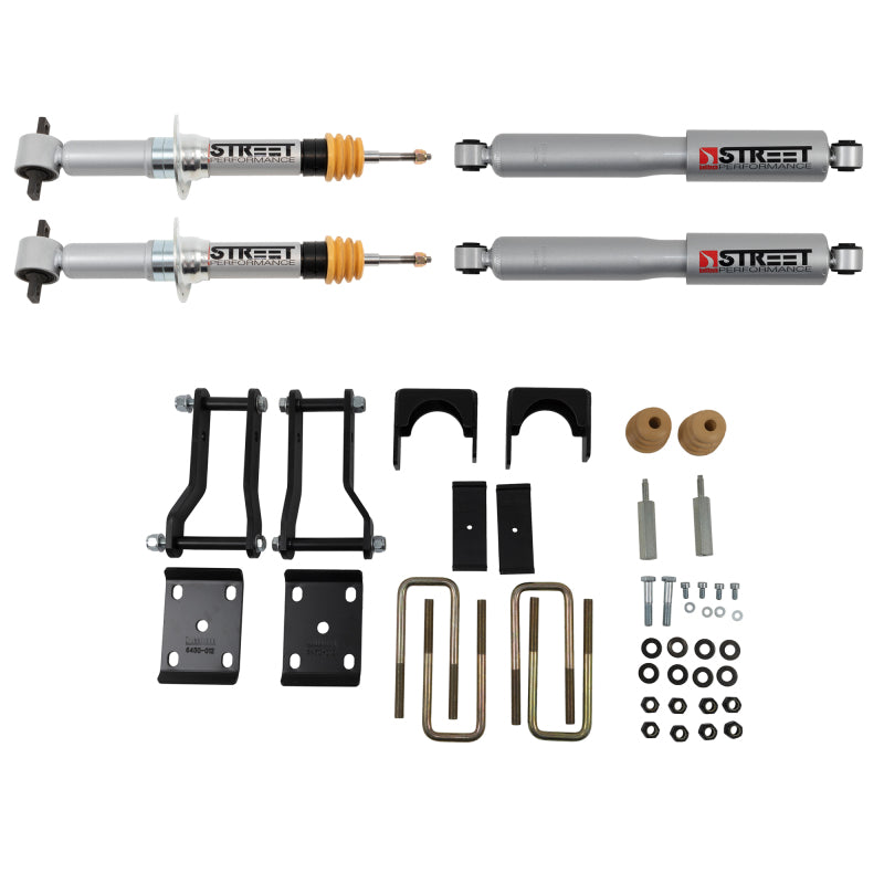 Belltech LOWERING Kit 2019+ Ford Ranger 2WD 2in Front/4in Rear - Striker Modified