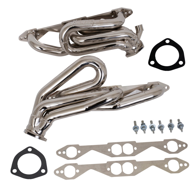 BBK 96-98 GM Truck SUV 5.0 5.7 Shorty Tuned Length Exhaust Headers - 1-5/8 Titanium Ceramic - Striker Modified