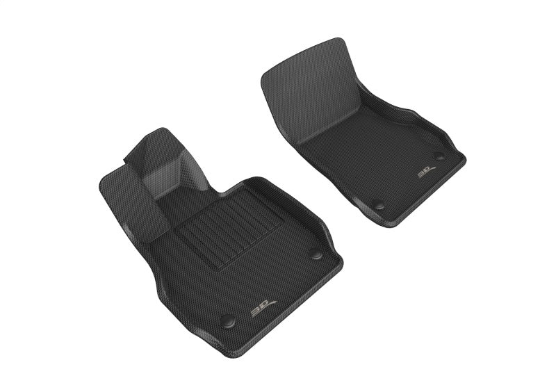 3D Maxpider 20-22 Chevrolet Corvette C8 20-22 Kagu Floor Mats - Black R1 - Striker Modified