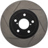 StopTech Power Slot 00-05 Legacy / 7/98-08 Impreza Front Right Sportstop Slotted Rotor - Striker Modified