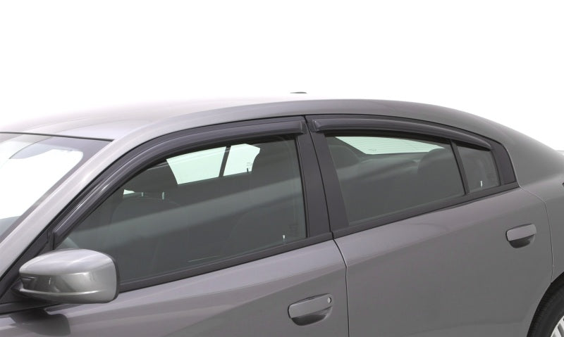 AVS 11-18 Dodge Charger Ventvisor Outside Mount Window Deflectors 4pc - Smoke - Striker Modified