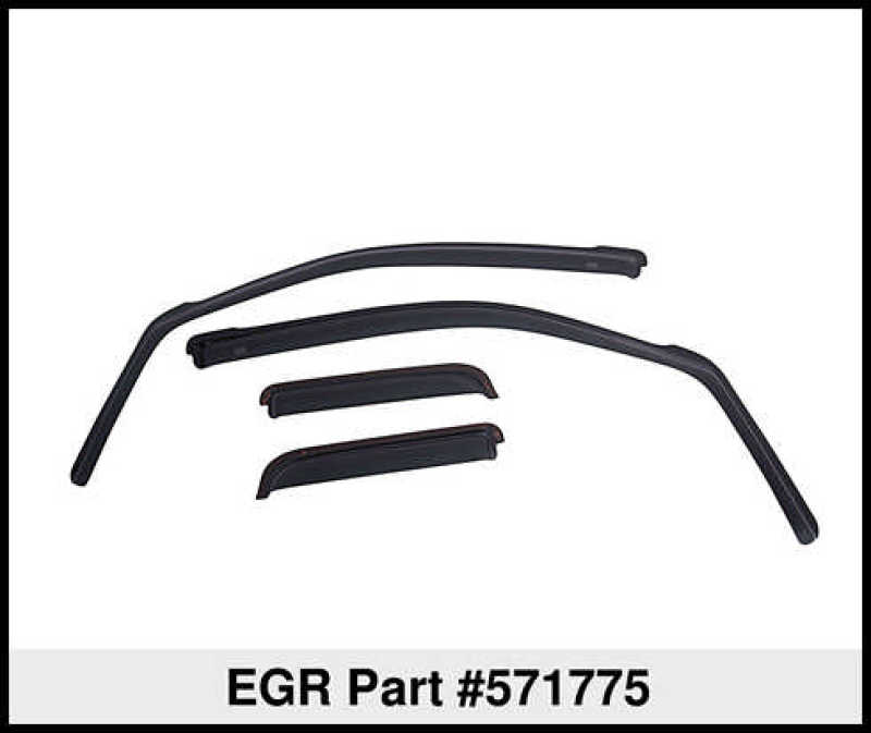 EGR 14+ Chev Silverado/GMC Sierra Crw Cab In-Channel Window Visors - Set of 4 - Matte (571775) - Striker Modified