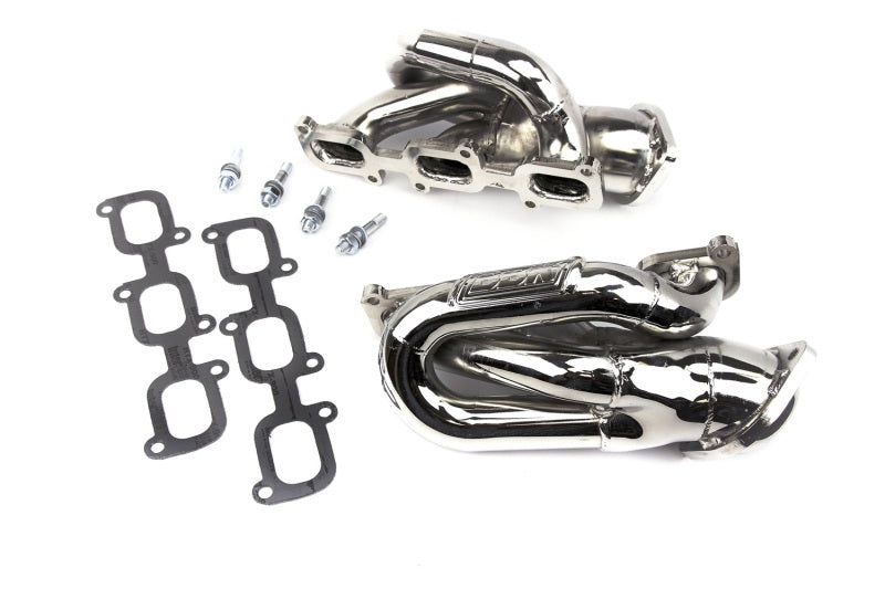 BBK 11-15 Mustang 3.7 V6 Shorty Tuned Length Exhaust Headers - 1-5/8 Silver Ceramic - Striker Modified