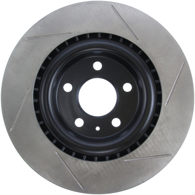 StopTech Power Slot 12-13 Audi A6 Quattro/11-12 A7 Quattro / 10-13 S4 Rear Right Slotted Rotor - Striker Modified