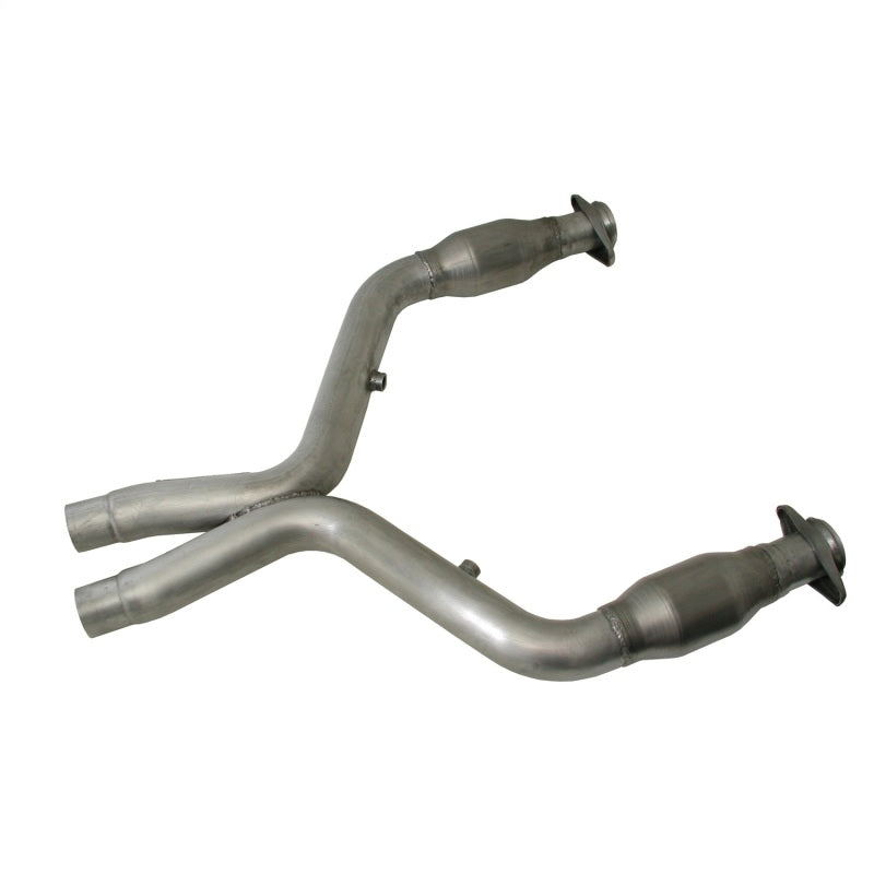BBK 11-14 Mustang 5.0 Short Mid X Pipe With Catalytic Converters 3.0 For BBK Long Tube Headers - Striker Modified