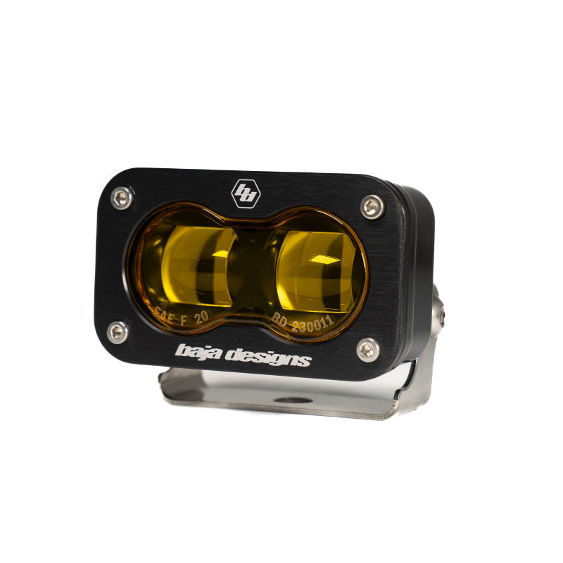 Baja Designs Universal S2 SAE Spot LED (Pair) - Amber - Striker Modified