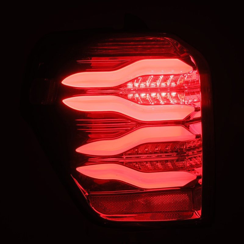 AlphaRex 10-21 Toyota 4Runner PRO-Series LED Tail Lights Jet Black - Striker Modified