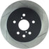 StopTech Power Slot 06-09 Lexus GS Series / 06-10 IS350 Rear Left Slotted Rotor - Striker Modified