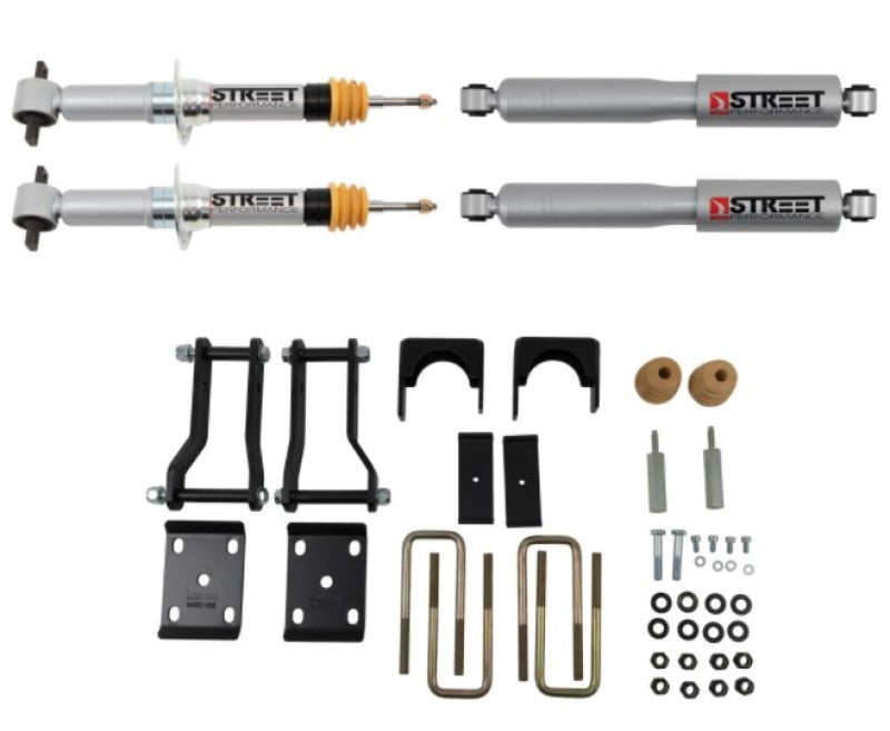 Belltech LOWERING Kit 2019+ Ford Ranger 2WD 2in Front/4in Rear - Striker Modified